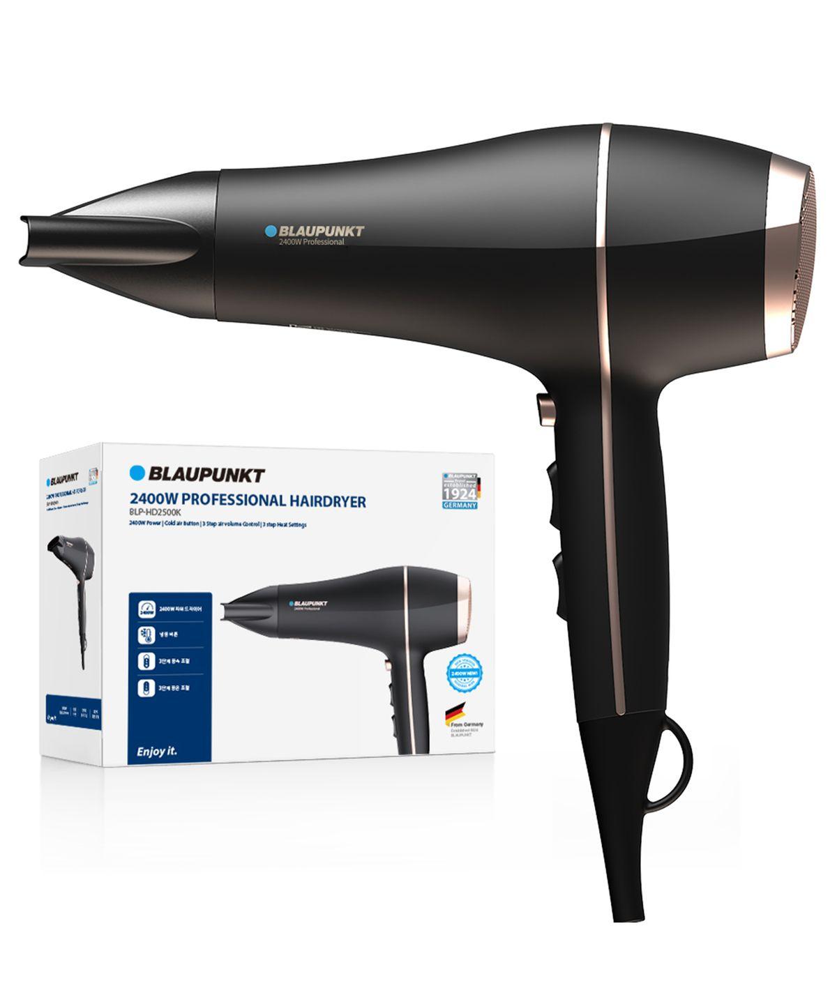 Ultra-high output 2400W quick-dry hair dryer Black (BLP-HD2500K)