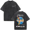 Karol G Viajando Por El Mundo Tropitour  Graphics T Shirt Unisex Women Fashion Cotton Loose Casual Vintage Washed Tshirts Tops