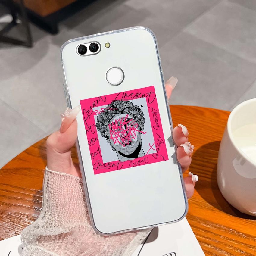 For Huawei Nova 2 2S 3 3e 4 4e 5 5i 7i 6 7 SE Luxury Clear Phone Case Beautiful Butterfly Wing Pattern Soft Silicone Anti Fall Shell For Huawei Casing