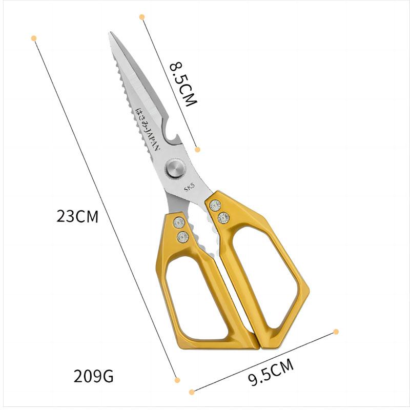 SK5 Stainless Steel Kitchen Scissors Multifunctional Chicken Bone Scissors Shear Fish Duck Cut Chef Professional Scissors