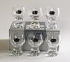 Bohemian Glass Gina Cold Sake Shot Glasses, Set of 6, Dishwasher Safe, Crystallex