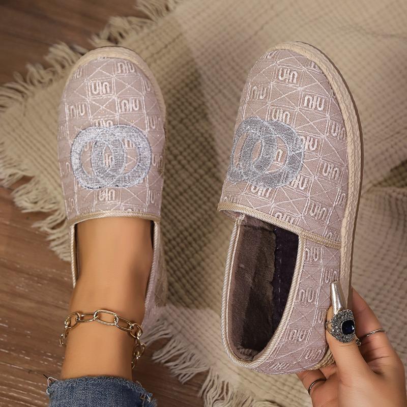 Winter new plus cotton cloth shoes fashion leisure printing women's single shoes soft comfortable lightweight fisherman boots