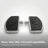 Wide Adjustable Front Motorcycle Footboard Aluminum with