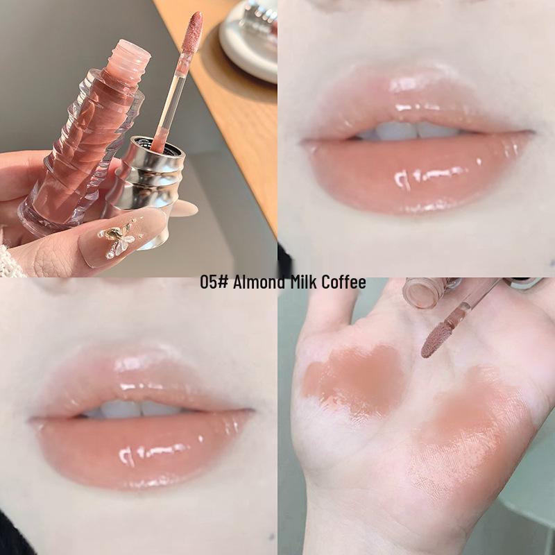 Gogo Bear Korean-Style Moisturizing Lip Gloss: Plumps Lips, Long-Lasting, Nude Look, Pigmented.