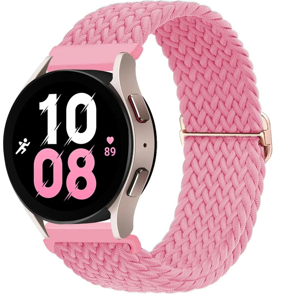 20 22mm Band For Samsung Galaxy Watch 7/6/5 pro/6 Classic/gear s3/active 2 Braided Solo loop bracelet for Huawei GT 2e 3 4 Strap