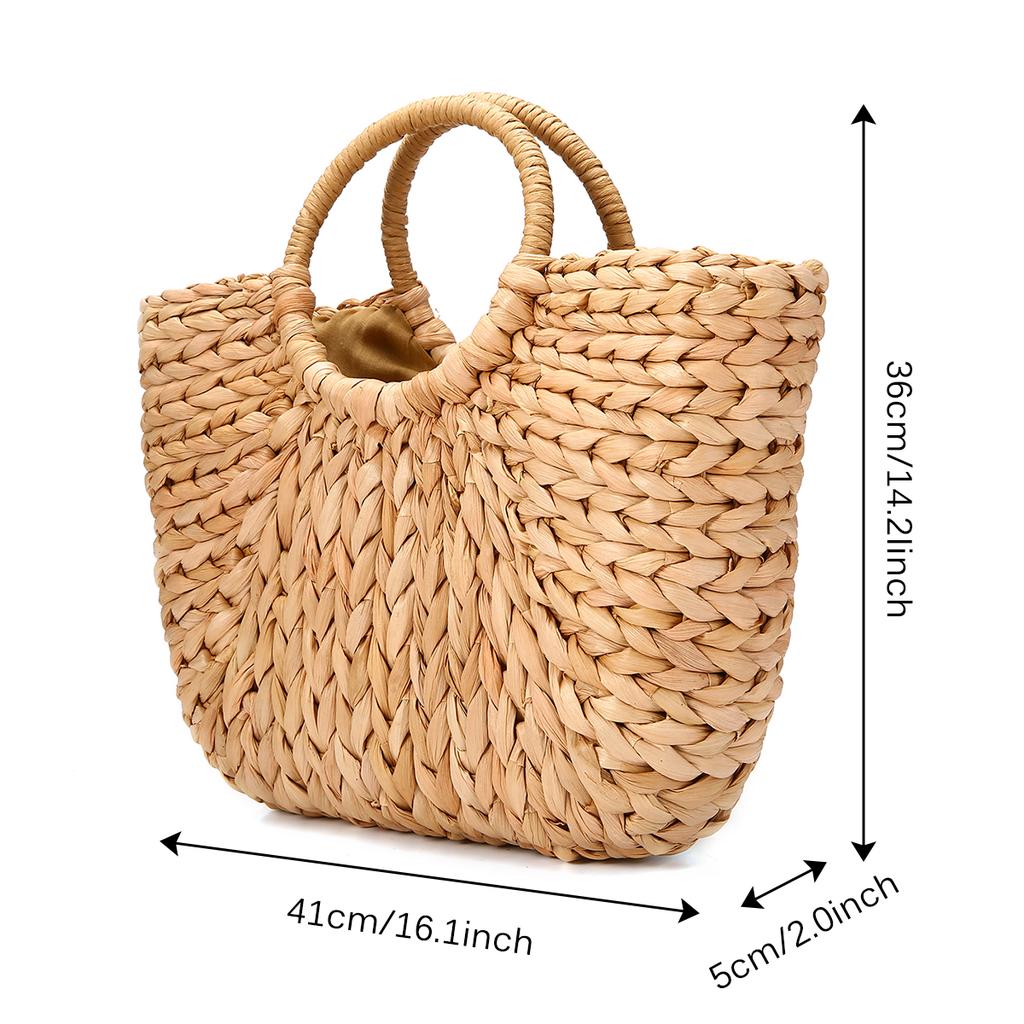 circle wicker bag