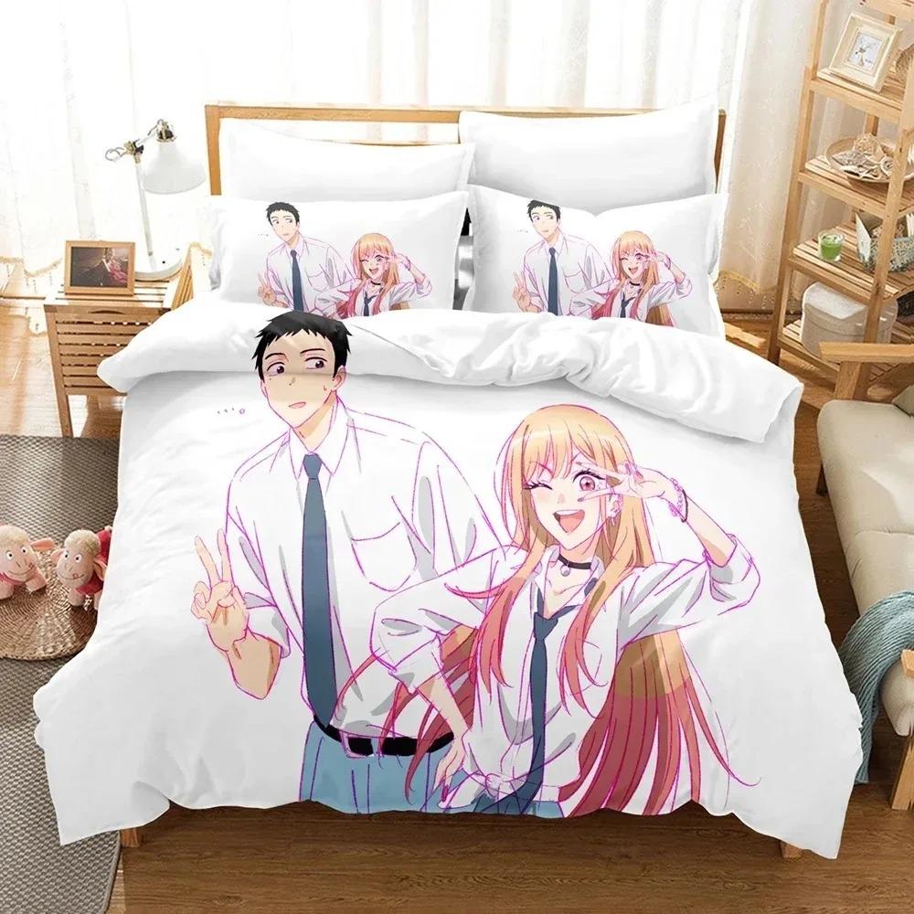 3D Printed My Dress Up Darling Bedding Collection Anime Kitagawa Marin Duvet Cover Double Twin Full Queen King Adult Kids Quilt Cover