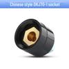 European Style All-Copper Welding Machine Quick Connector Plug DJK10-25 35-50