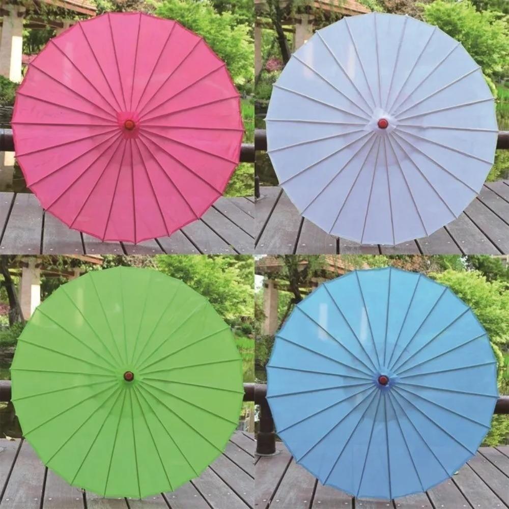 DIY Painting Paper Umbrella Kids Blank Paper Umbrella Vintage Handmade Paper Umbrella  Dance Prop