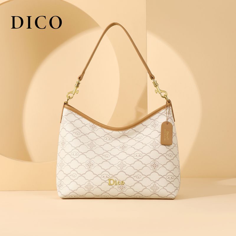 

Dico Retro Red Bridal Bag Women 2025 Daily Available Wedding Bag Shoulder Crossbody Work Clothing Underarm Tote Bag Four-leaf clover rice White(Gift Bag)