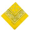kakatrend bandana yellow paisley 100% cotton adult bandana handkerchief cotton bandana unisex durag large 55cm x 55cm