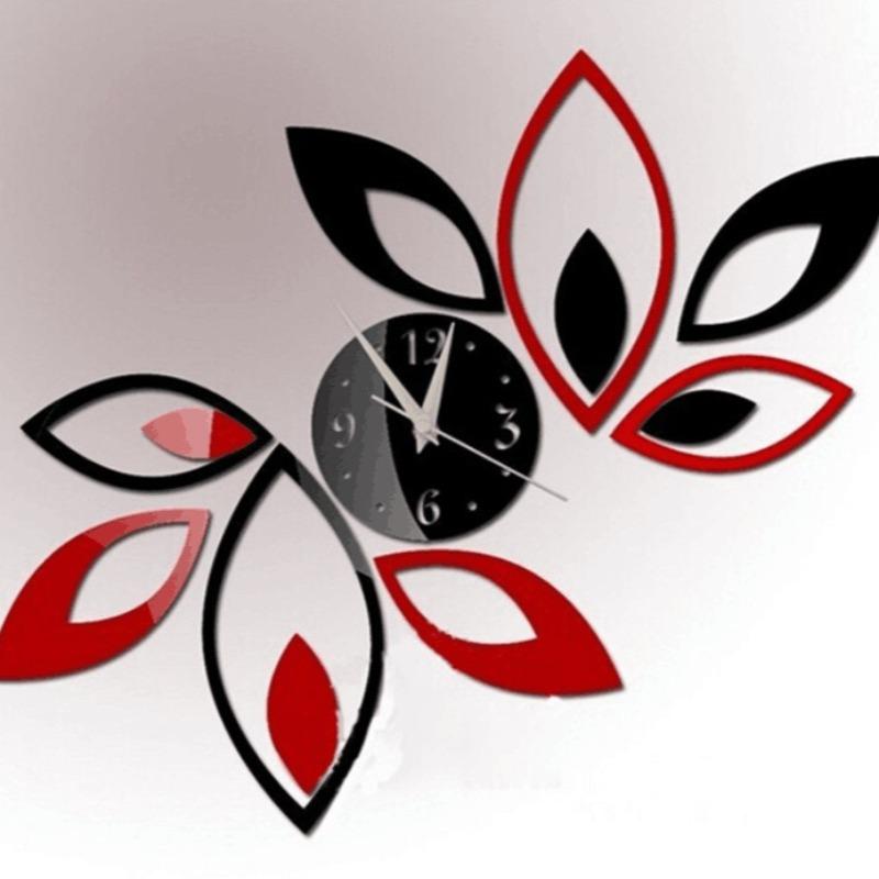 

Large Modern Design Art Wall Clock DIY Quartz Watch Acrylic Mirror Frameless 3D Stickers for Home Living Room Decoration