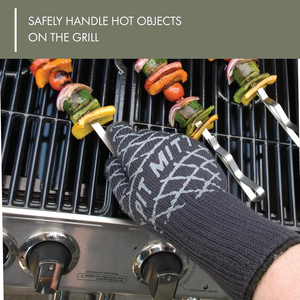 Charcoal Companion Ultimate Barbecue Pit Mitt Glove - For Grill or Oven - Measures 13" Long - CC5102.