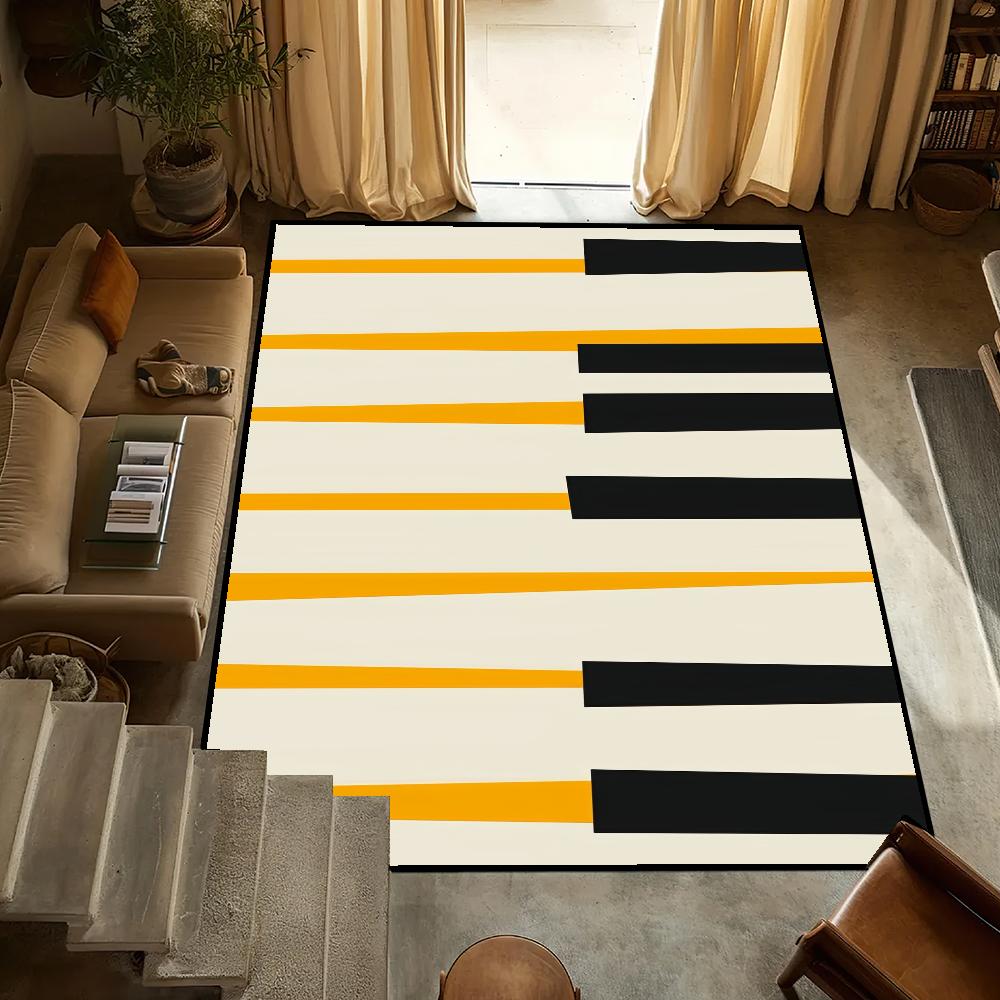 Door Mat Anti-Slip Kitchen Keys Bedroom Handmade Creative Tufted Piano Rug Carpet Living Room Funny Entrance Decoration