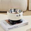 Elevated Pet Dog Cat Bowls Cute Cartoon Eye Big Foot Design Stainless Steel Food Water Bowls for Puppy Kittens Small Pets