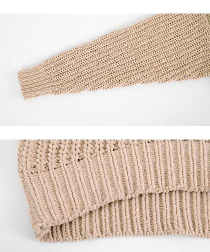 Yours Mohair Chunky Knit Pullover BAXU1215, Women's, Medium, Off-White