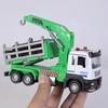 1/32 Diecast Alloy Logging Truck Model Metal Engineering Vehicle Toy for Boys Kids Gift Simulation Car