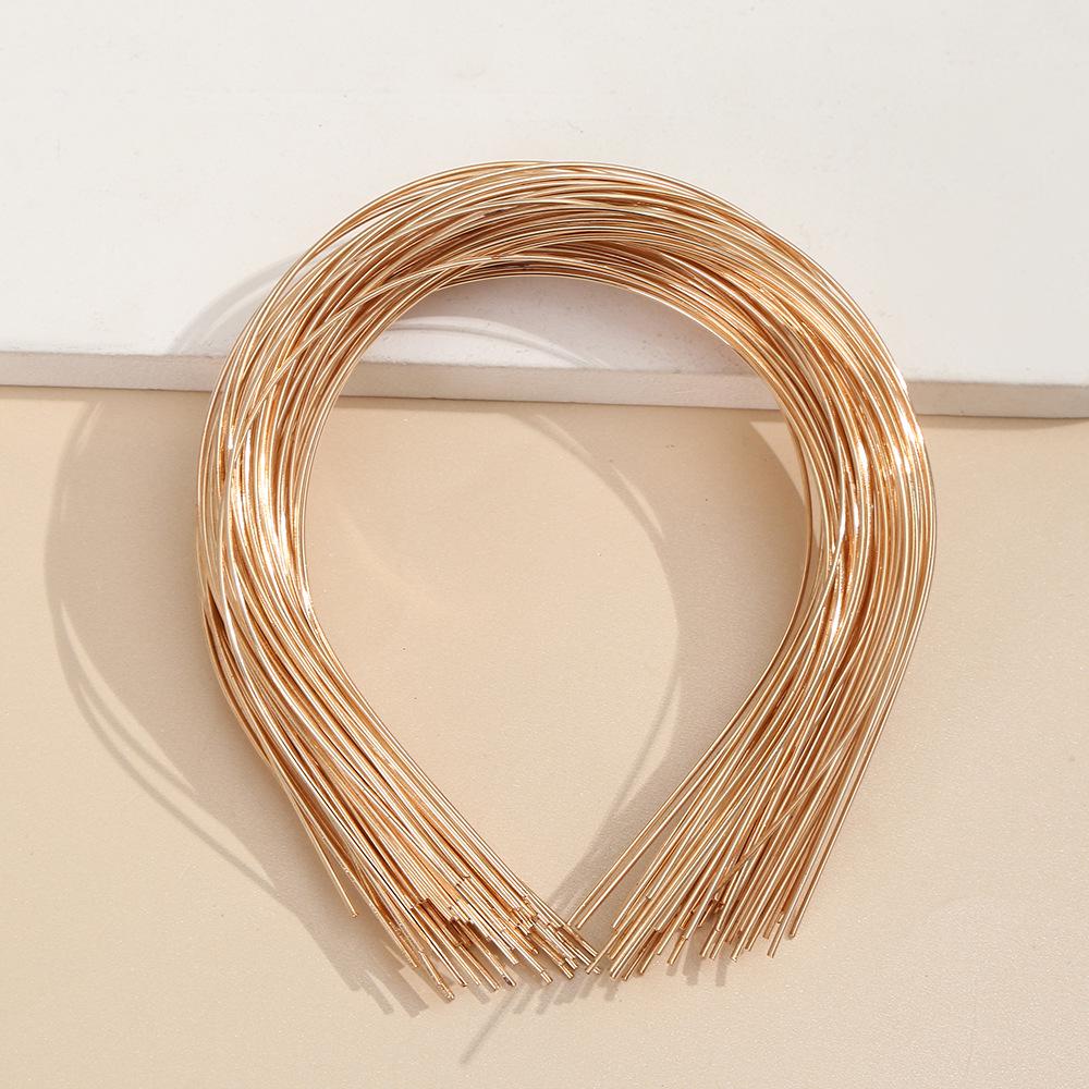 Stirnband aus Legierungsdraht: DIY handgefertigte halbfertige Metall-Stirnband-Rohmaterialien