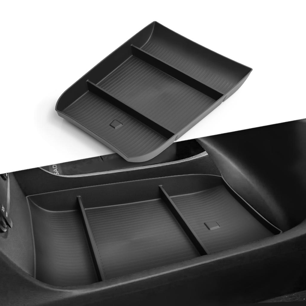 For Hyundai Palisade 2023 2024 Center Console Storage Box Car Central Lower Layer Tray TPE Organizer Accessories Tidying