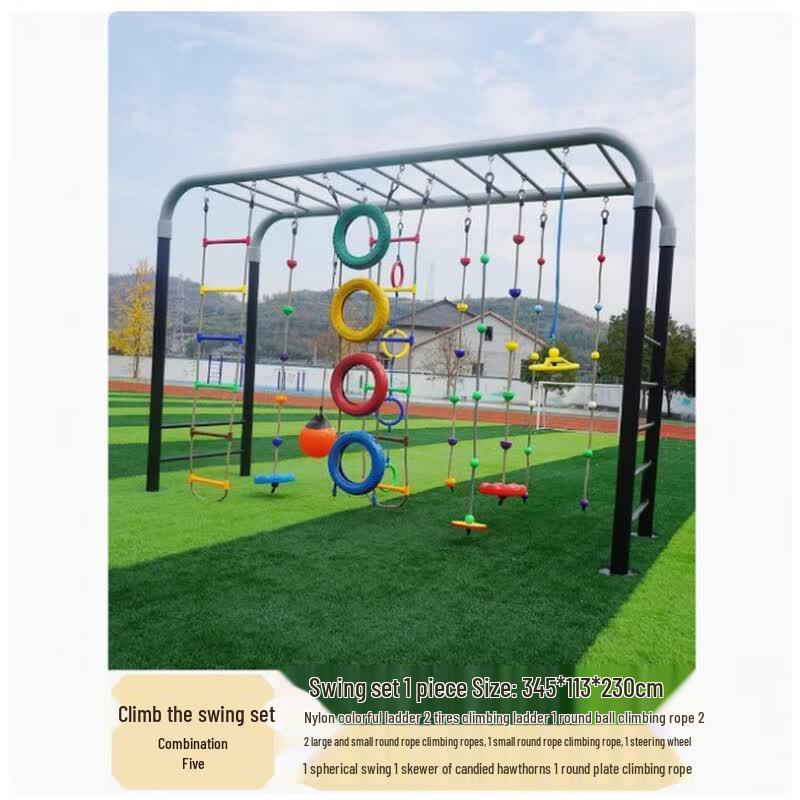 Kids Outdoor Multi-Activity Playground Set