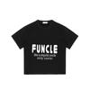 Black T-Shirt with Funcle Like A Regular Uncle Only Cooler Print for Casual Wear