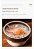 Japanese Earthenware Double-Lidded Pot for Soup, Congee, Claypot Rice - High Temp Resistant, Suitable for Gas Stoves, Dry Firing.