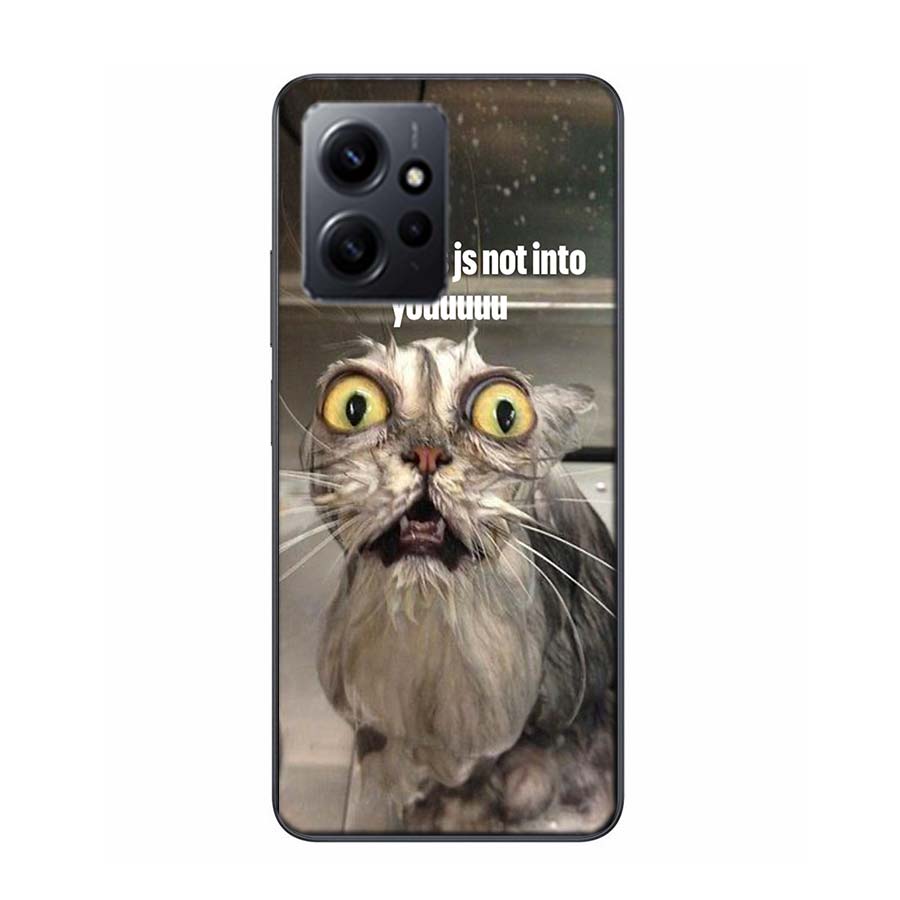 

Pet Cat Funny Memes Phone Case For Redmi 12 13C 12C 15C 9 10 10C Note 13 Pro Plus 14 15 Pro 9T 9C 9A TPU Soft Cover Clear Cell C Redmi Note 14 5G