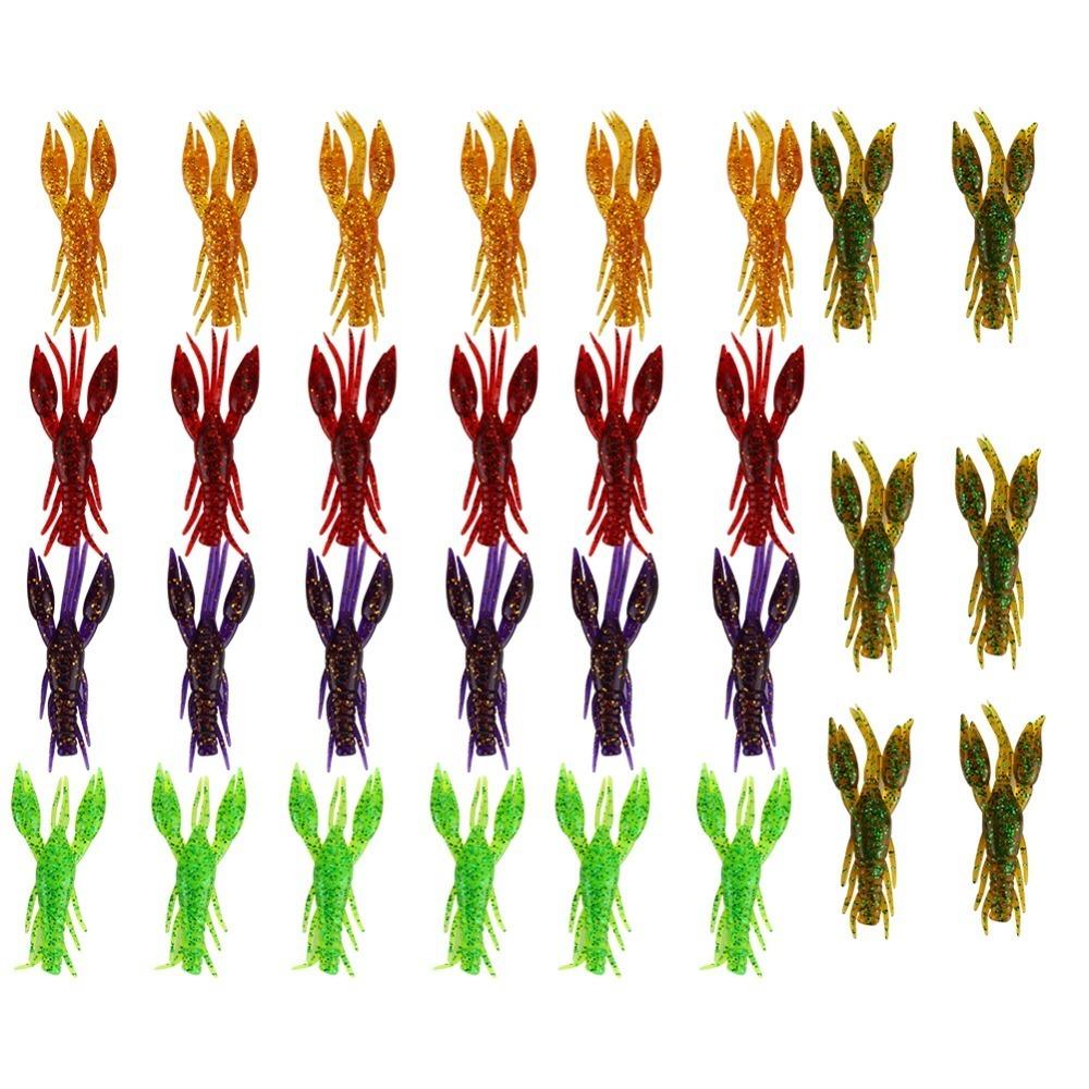 

30PCS 7.5cm 5.5g Crawfish Fishing Lures Soft Fishing Lures Crawfish Fishing Baits Bass Fishing 30PCS-7.5cm/5.5g