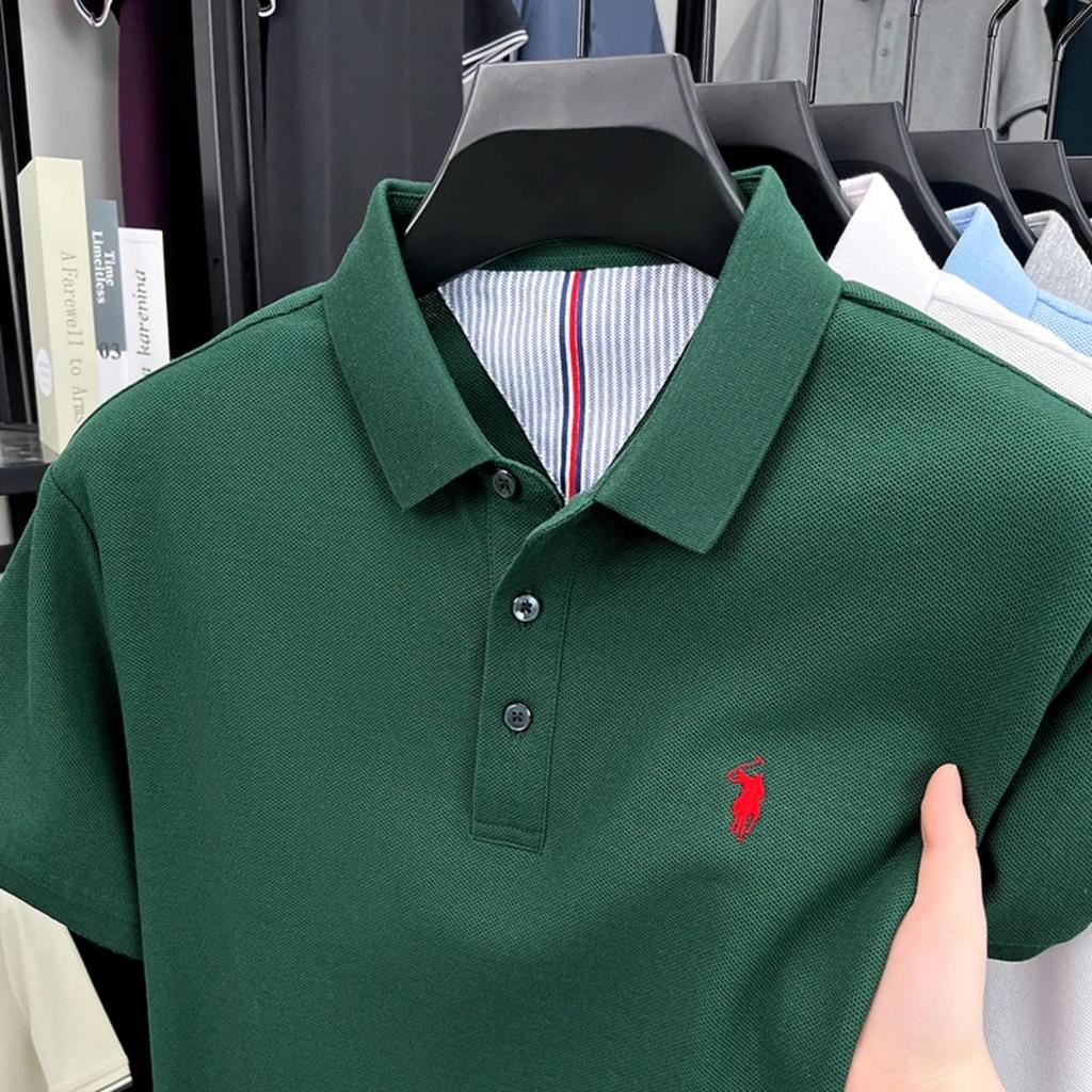 STORN High End Brand 100% Cotton Short Sleeve Polo Shirt Men Luxur Pony Embroidery Comfort Breathable Fashion T-shirt Summer New Top