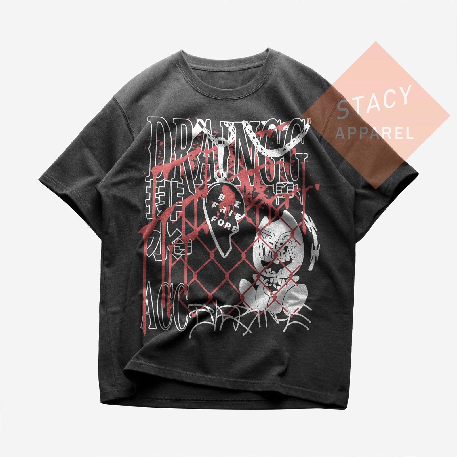 Limited Drain Gang T-shirt - Ecco2k Bladee Thaiboy Digital Unisex Heavy Cotton T-Shirt 4XL