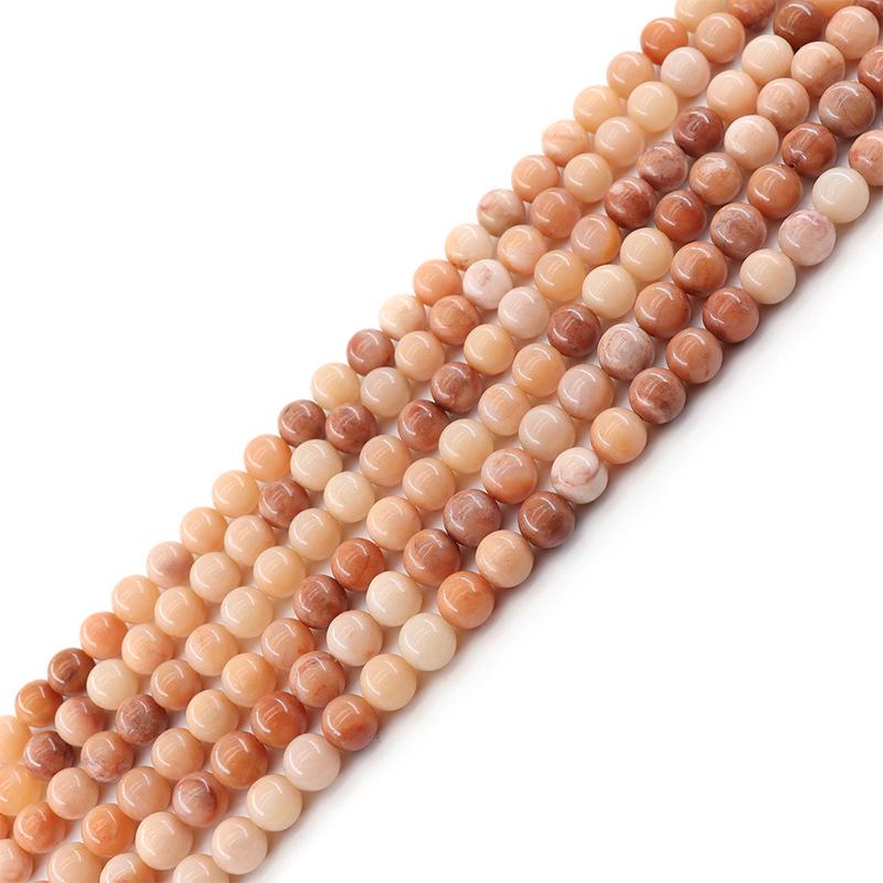 Opaque Pink Dongling Natural Stone Beads for DIY Jewelry Accessories