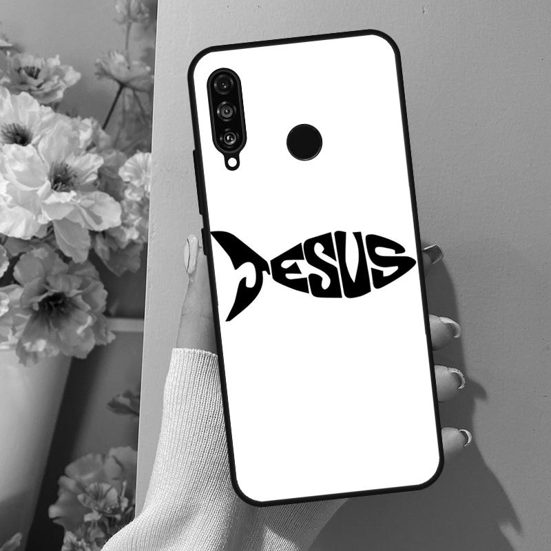 Fish Symbol Jesus Christ Christian For Huawei Nova Y70 Y91 Y61 Y73 Y72 Y90 Y60 12s 12i 11i 8i 9 10 SE P40 Lite P30 P60 Pro Case