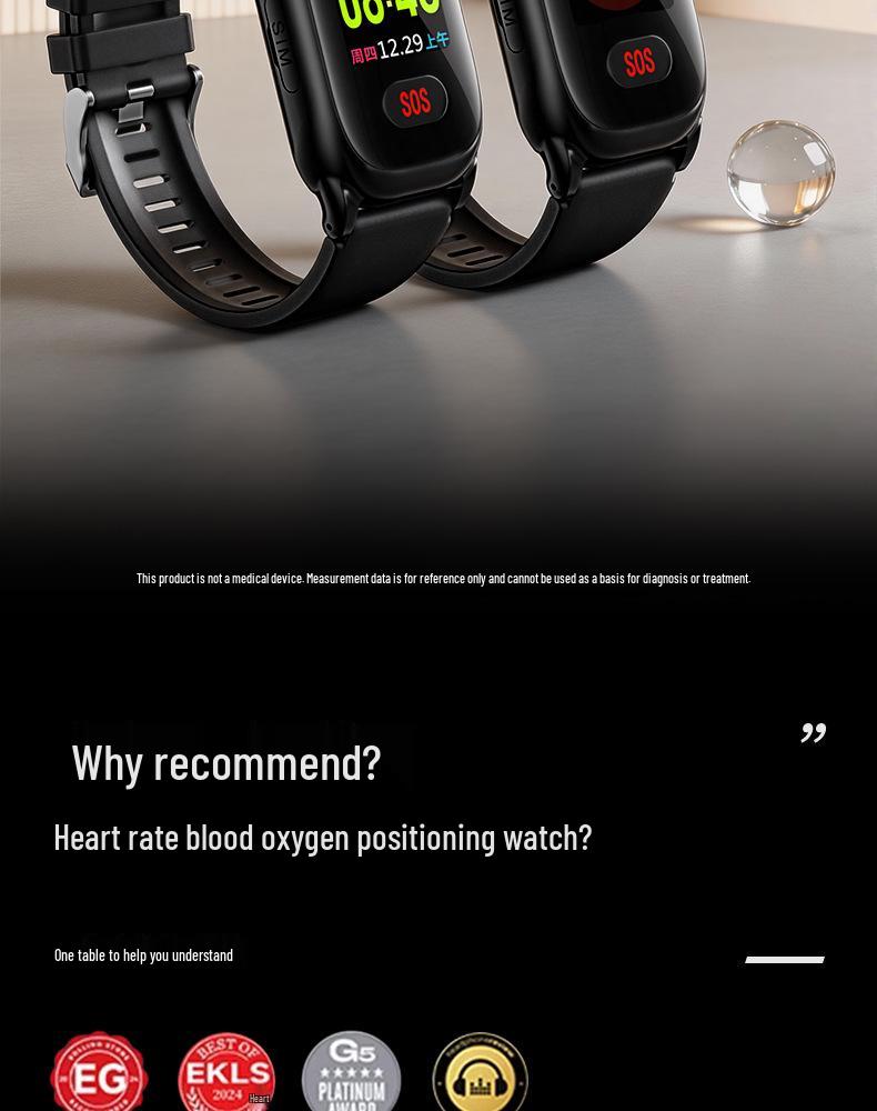 Elderly Smartwatch: GPS, 4G, Blood Pressure & Heart Rate Monitor