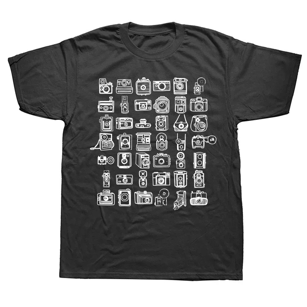 Funny Vintage Camera T Shirts Graphic Streetwear Short Sleeve Birthday Gifts Summer Style T-shirt Mens Clothing#Color