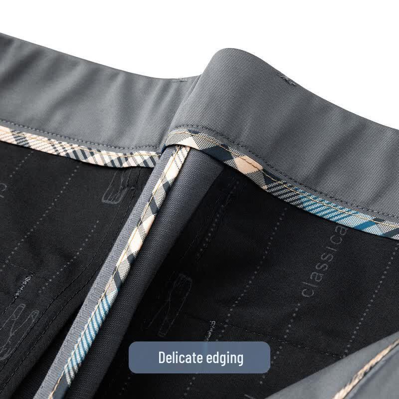 Men's Silk Blend Ice Silk Straight-Leg Business Casual Pants