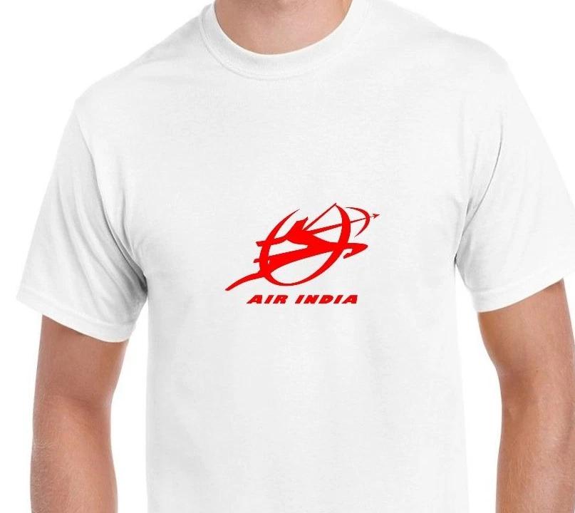 Air India Red Logo Tee Shirt Indian Aviation Airline Geek White Cotton T-Shirt 3XL