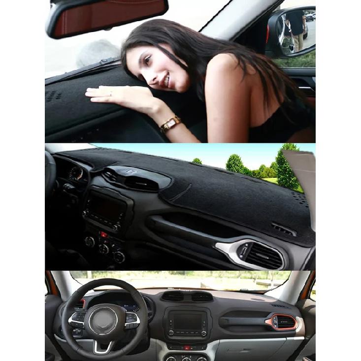For Jeep Renegade Deserthawk BU B1 2015- Dashmat Dashboard Cover Trument Panel Pad Anti-Dirt Proof Dash Mat