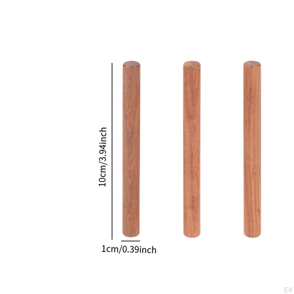 Dřevěné kolíkové tyče Kulaté tyčky Příslušenství, Pevné, Všestranné, Dekor Pevné Nedořešené Tvrdé dřevo pro