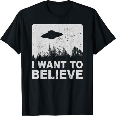 Je veux croire T-shirt I Aliens OVNI Zone 51 Roswell T-shirt