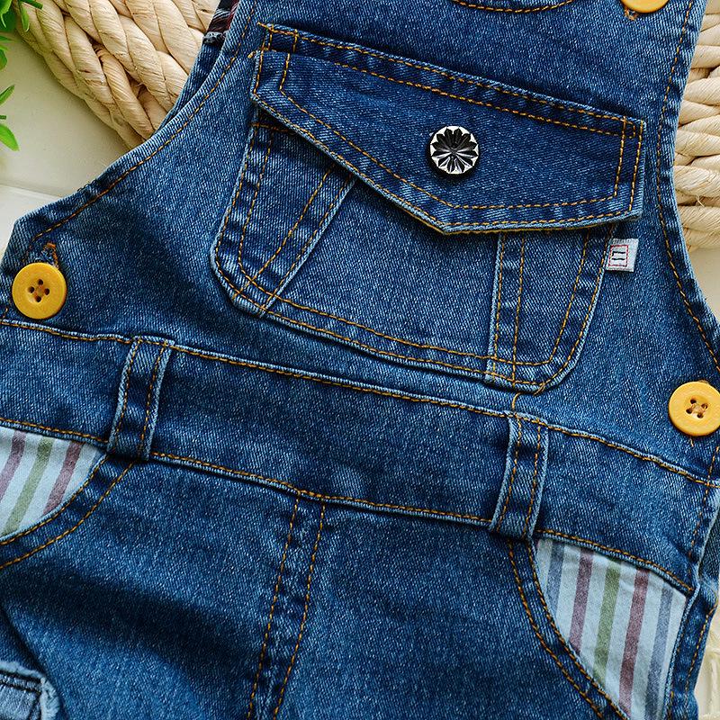 2022 Summer Denim Shorts and Rompers for Toddlers: Boys' and Girls' Overalls