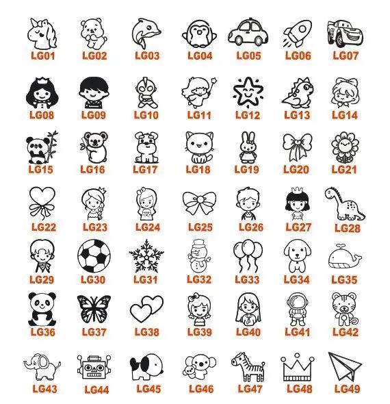 Stamp / Printing personalized for clothing: self-dial stamp up to 2 lines, 10 * 40 mm,