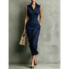 JPNTKY Women's  Sleeveless Shirt Collar Fashion Summer Spring Casual Dresses
