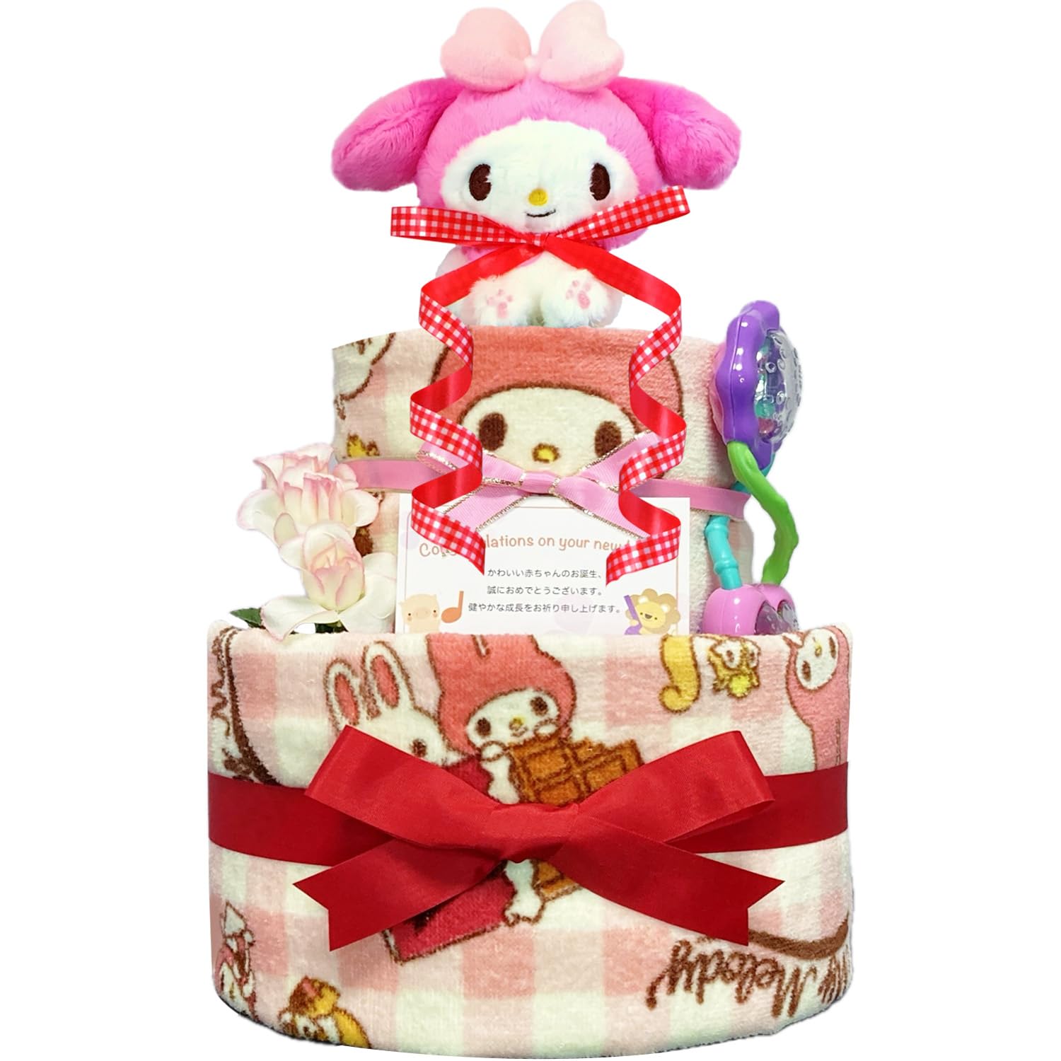

KanonBabys Diaper Cake for My Baby Shower 2 S 3001 Girls, Melody, Gift, Tier, Size, рожевий