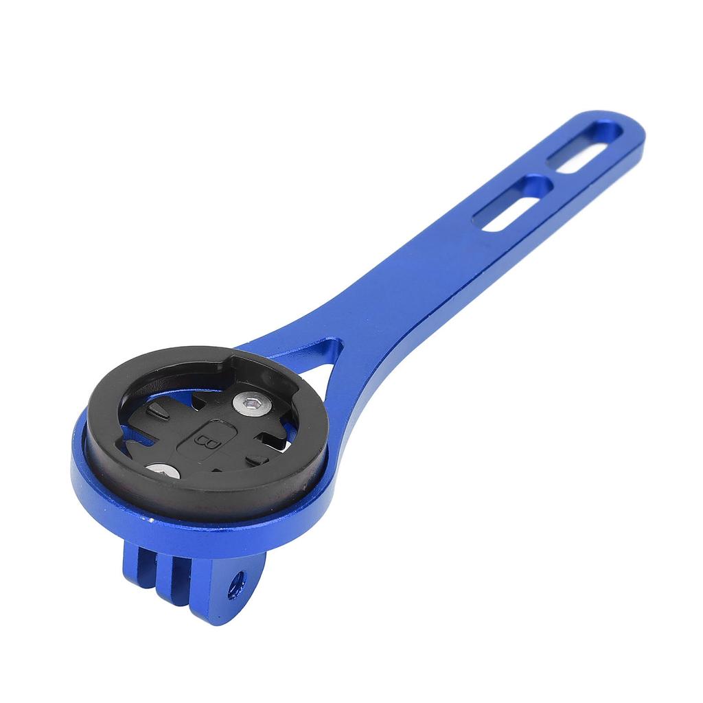 Cycling Computer Mount Aluminum Alloy Extended Riding Computer Mount Bracket Set for Bryton Blue