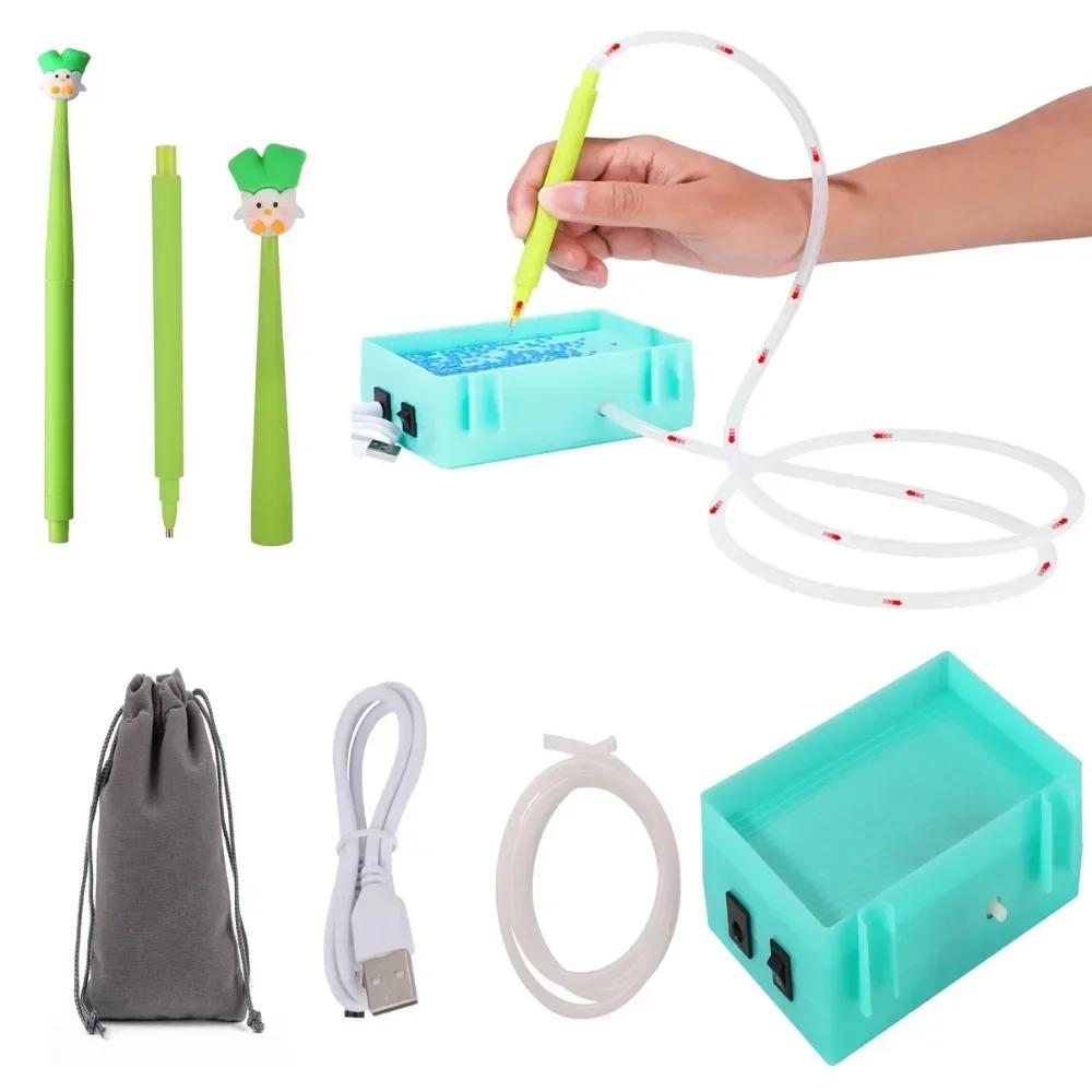

DIY Craft Electric Diamond Art Painting Pen Large Capacity Embroidery Vacuum Diamond Painting Pen Kits Long-lasting and Stable