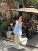 2026 Stylish Women's Summer Embroidered Bowknot Vest - Solid Color, Round Neck, Loose Fit
