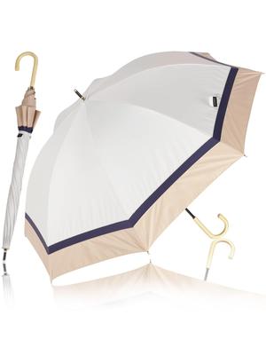 KIZAWA UV Light Long Completely Parasol and Rain 5th Grade Water For Both Sun and Heat Wind Day Rattan Rib 55cm Colors Off X Parasol, Protection, 100%