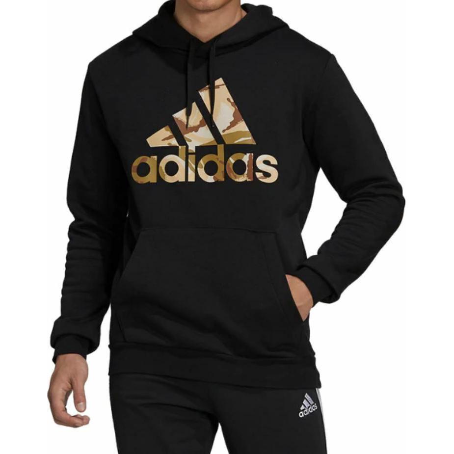 adidas Sweatshirts Men's Black Hooded Moderate Regular GV2126
