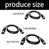 4 Pin DIN Male To Male Adapter Cable for DVR Digital Video Recorder & DIN Audios Connector Device Portable Connector Cord