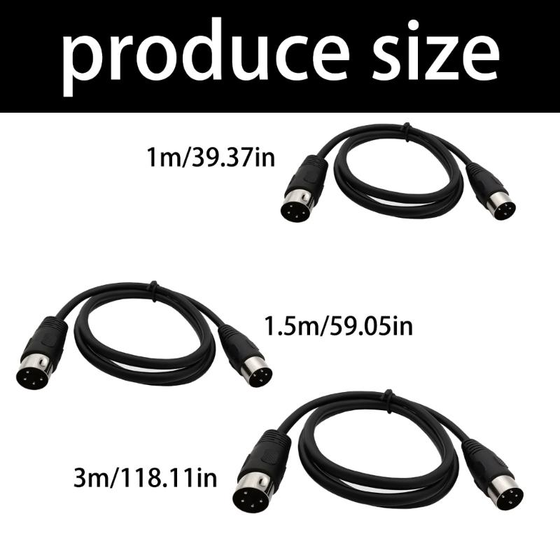 4 Pin DIN Male To Male Adapter Cable for DVR Digital Video Recorder & DIN Audios Connector Device Portable Connector Cord